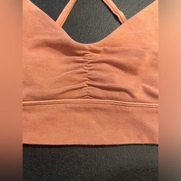 Forever 21 Orange Cross Back Athletic Non-padded bralette size large EUC - Picture 5 of 8